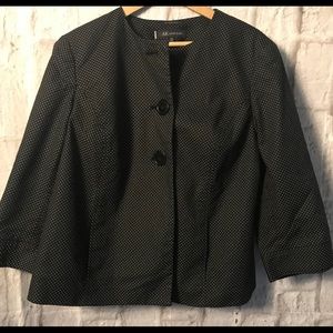 Anne Klein Black and White Swing Jacket